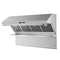 Savona 60-Inch Wall Mount Range Hood, Baffle Filters & Backsplash, Heating Lamps