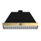 Vittorio 48-Inch Wall Mount Range Hood, with Antique Brass Trim, 424 CFM Airflow, Dishwasher-Safe Baffle Filters, Remote Control, 3-Speed Fan, Bright LED Lighting.