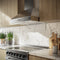 Orvieto 30-Inch Wall Mount Range Hood, LED Lighting, Heavy Duty,