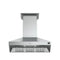 Orvieto 48-Inch Wall Mount Range Hood, LED Lighting, Heavy Duty,
