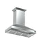 Orvieto 48-Inch Wall Mount Range Hood, LED Lighting, Heavy Duty,