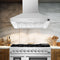 Orvieto 48-Inch Wall Mount Range Hood, LED Lighting, Heavy Duty,