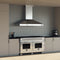 Orvieto 60-Inch Wall Mount Range Hood, LED Lighting, Heavy Duty,