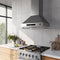 Venezia 30 Inch Wall-Mounted Range Hood with Touch Controls and Baffle Filters
