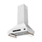Venezia 30 Inch Wall-Mounted Range Hood in with Touch Controls and Baffle Filters