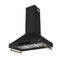 Venezia 36 Inch Wall-Mounted Range Hood in with Touch Controls and Baffle Filters