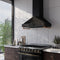 Venezia 36 Inch Wall-Mounted Range Hood in with Touch Controls and Baffle Filters
