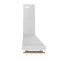 Venezia 36 Inch Wall-Mounted Range Hood in with Touch Controls and Baffle Filters