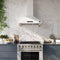 Venezia 36 Inch Wall-Mounted Range Hood in with Touch Controls and Baffle Filters