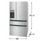 26 Cu. Ft. Standard-Depth 4-Door French Door Refrigerator