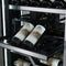 Abruzzo 48-Inch Dual Zone Wine Cellar, 102 Bottles, 24 cu. ft., Clear Acrylic Holders & Stainless Trim Shelves