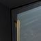 Bacchino 24 Inch Wine Cooler, with Antique Brass Handles, with LED Lighting, Triple Glass Door, 51 Bottle Capacity, Built-In or Freestanding