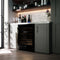 Bacchino 24 Inch Wine Cooler, with Antique Brass Handles, with LED Lighting, Triple Glass Door, 51 Bottle Capacity, Built-In or Freestanding