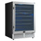 Bacchino 24 Inch Wine Cooler, , with LED Lighting, Triple Glass Door, 51 Bottle Capacity, Built-In or Freestanding