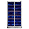 Vernazza 40-Inch Side-by-Side Dual Zone Wine Cellar, 25.07 cu.ft Capacity, , Temperature Control, UV-Protected Glass Door, Wooden Shelves