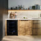 Frescolino 24 Inch Beverage Cooler, with Antique Brass Handles, with LED Lighting, Triple Glass Door, 188 Can Capacity, Built-In or Freestanding