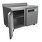 48 in. Stainless Steel Two-Door Worktop Commercial Freezer with 3.5 in. Backsplash, 12 cu. ft