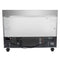 48 in. Stainless Steel Two-Door Worktop Commercial Freezer with 3.5 in. Backsplash, 12 cu. ft