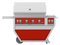 42″ Outdoor Deluxe Grill with Double Side Burner