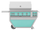 42″ Outdoor Deluxe Grill with Double Side Burner