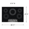 30" Electric Cooktop