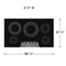36" Electric Cooktop
