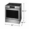 30" Front Control Electric Range with Total Convection