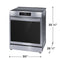 30" Front Control Induction Range with Total Convection