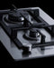 12" Wide 2-Burner Propane Gas Cooktop In Stainless Steel