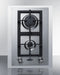 15" Wide 2-Burner Gas Cooktop In Stainless Steel