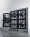 30" Wide 5-Burner Gas Cooktop In Stainless Steel