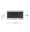 Ge® 0.7 Cu. Ft. Capacity Countertop Microwave Oven