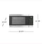 Ge® 1.0 Cu. Ft. Capacity Countertop Convection Microwave Oven With Air Fry