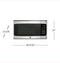 Ge® 1.1 Cu. Ft. Capacity Countertop Microwave Oven
