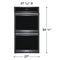 27" Double Electric Wall Oven with 15+ Ways To Cook