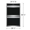 30" Double Electric Wall Oven with Stone-Baked Pizza