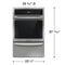 24" Single Gas Wall Oven with Air Fry