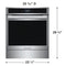 24" Single Electric Wall Oven with Air Fry