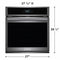 27" Single Electric Wall Oven with Total Convection