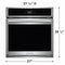 27" Single Electric Wall Oven with Total Convection