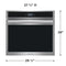 30" Single Electric Wall Oven with Stone-Baked Pizza