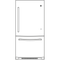 21.0 Cu. Ft. Bottom-Freezer Refrigerator