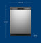 Dishwasher with Front Controls