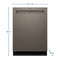 Ge® Energy Star® Front Control With Stainless Steel Interior Dishwasher With Sanitize Cycle