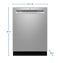 Ge® Energy Star® Front Control With Stainless Steel Interior Dishwasher With Sanitize Cycle
