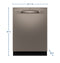 Ge® Energy Star® Fingerprint Resistant Top Control With Stainless Steel Interior Dishwasher With Sanitize Cycle