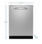 Ge® Energy Star® Fingerprint Resistant Top Control With Stainless Steel Interior Dishwasher With Sanitize Cycle