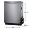 24" Stainless Steel Tub Dishwasher with CleanBoost™