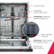 24" Stainless Steel Tub Dishwasher with CleanBoost™ and Adaptive Quick Wash