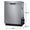 24" Stainless Steel Tub Dishwasher with CleanBoost™